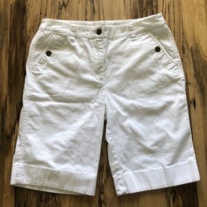 Chico’s White Denim Jean Shorts